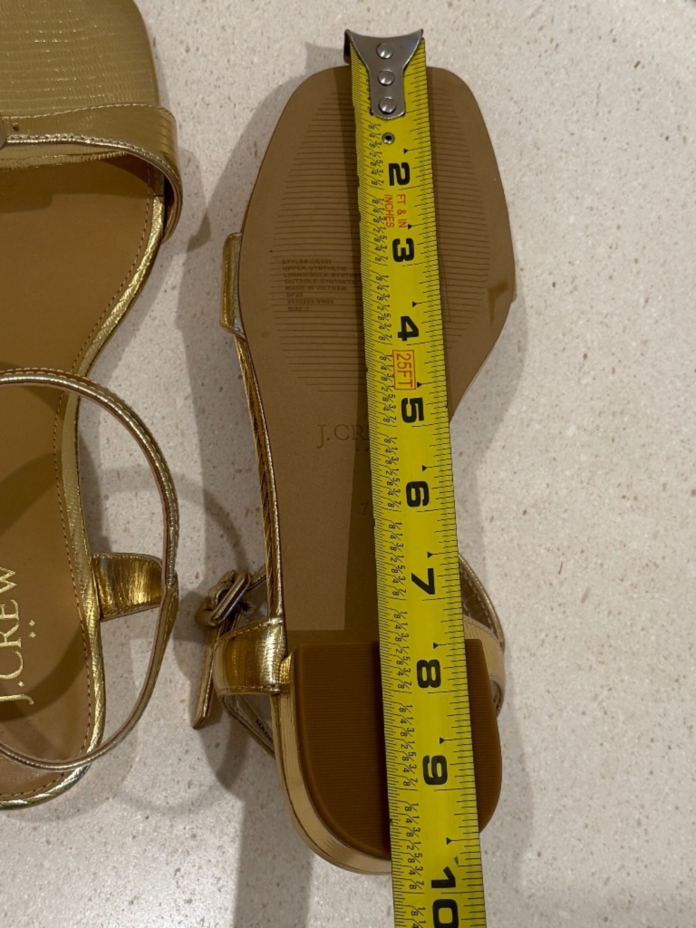 Gold Ankle-Strap Sandals - NEW!! - Picture 9 of 9